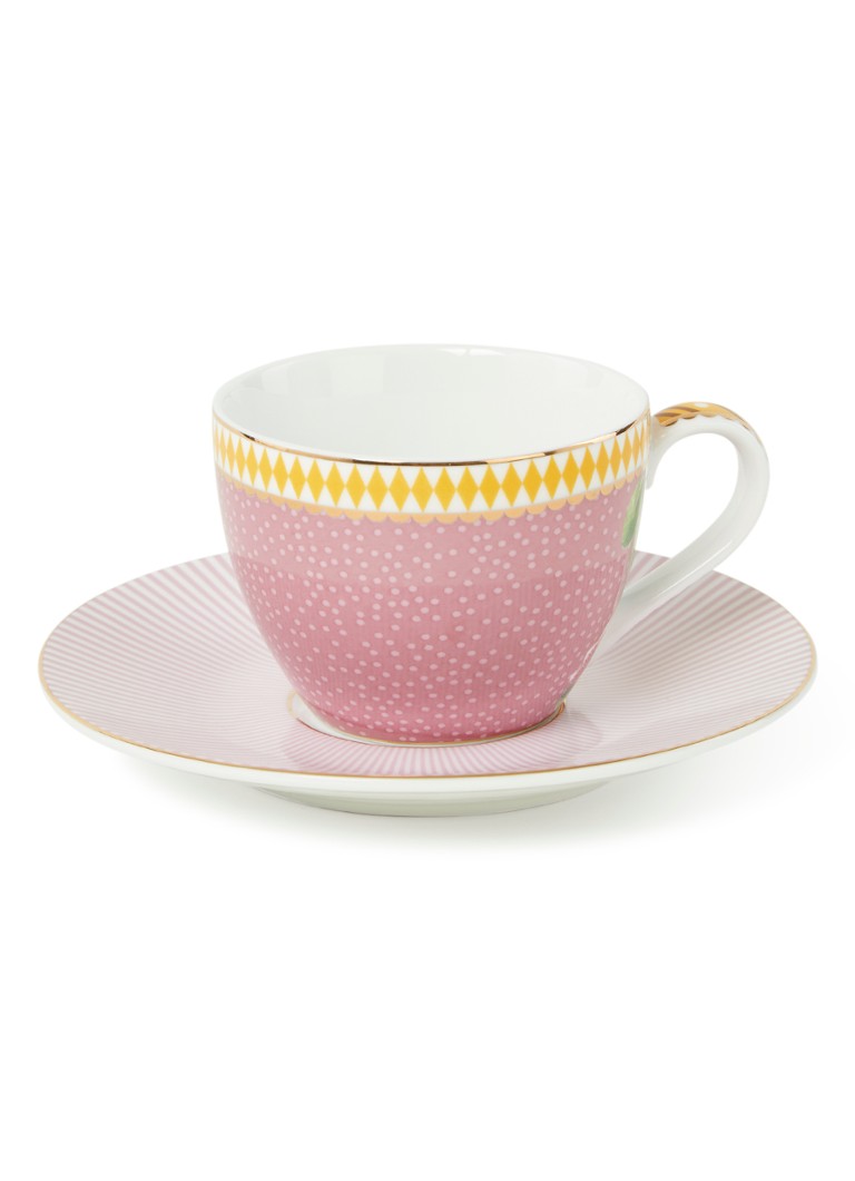 Pip Studio La Majorelle espressokopje en schotel 12 cl Oudroze - Deal