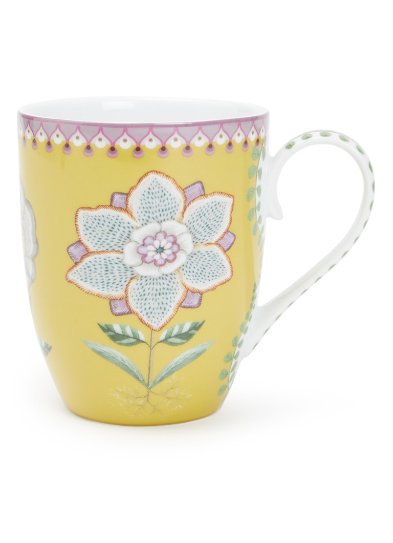 Pip Studio Lily & Lotus mok 36,5 cl Okergeel - Deal