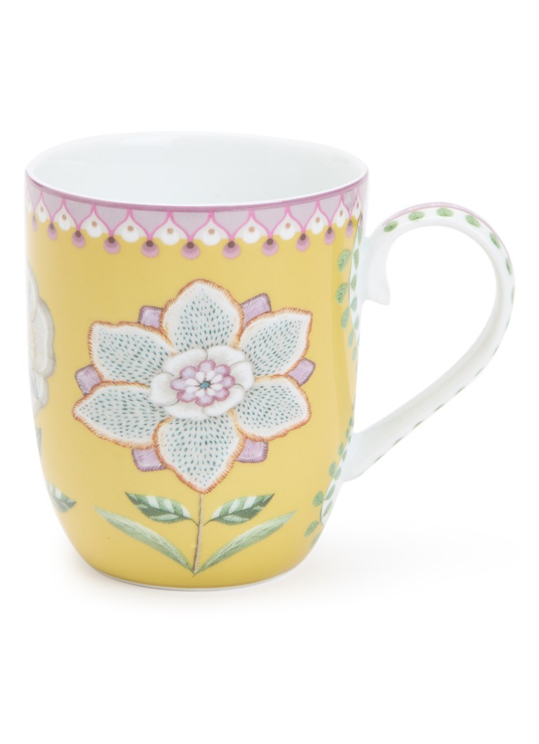 Pip Studio Lily & Lotus kopje 20 cl Okergeel - Deal