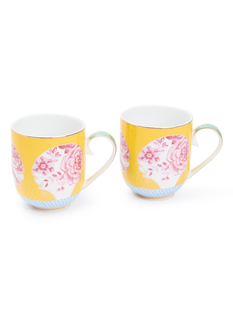 Pip Studio Royal kopje 32,5 cl set van 2 Geel - Deal
