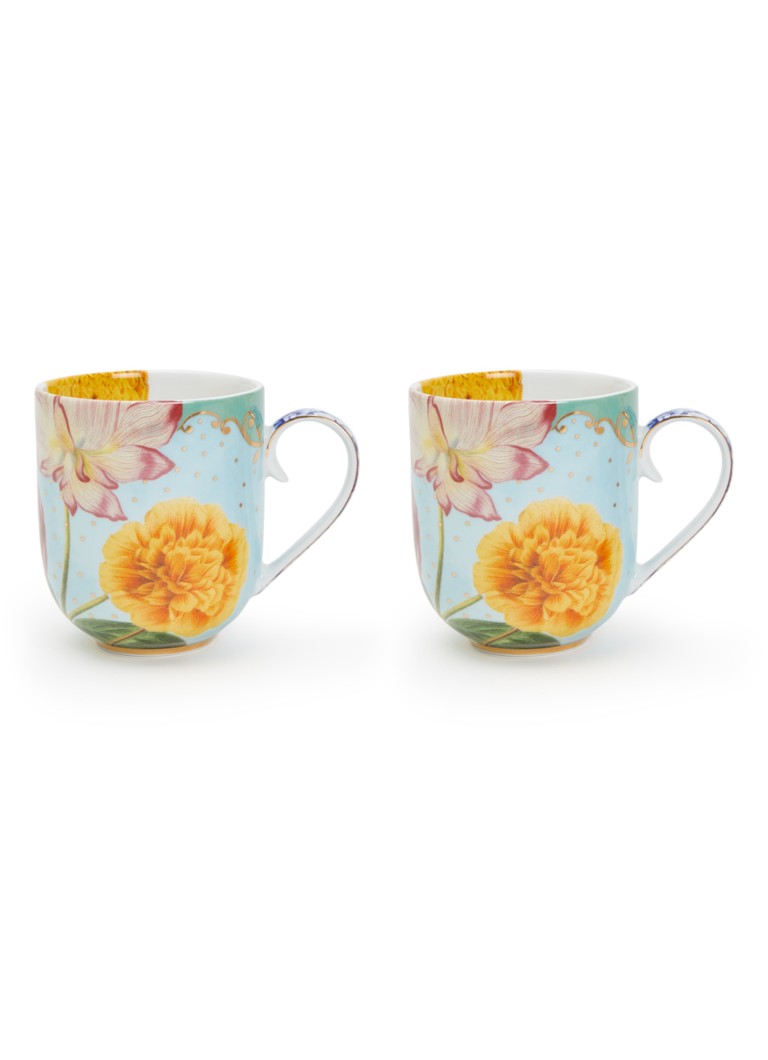 Pip Studio Royal kopje 32,5 cl set van 2 Lichtblauw - Deal