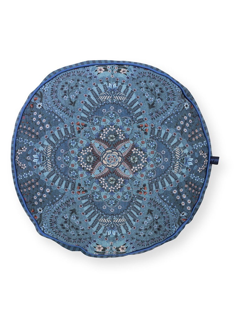 Pip Studio Alfombra sierkussen 40 cm Blauw