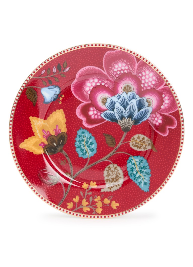 Pip Studio Blooming Tales Fantasy ontbijtbord Donkerrood - Deal