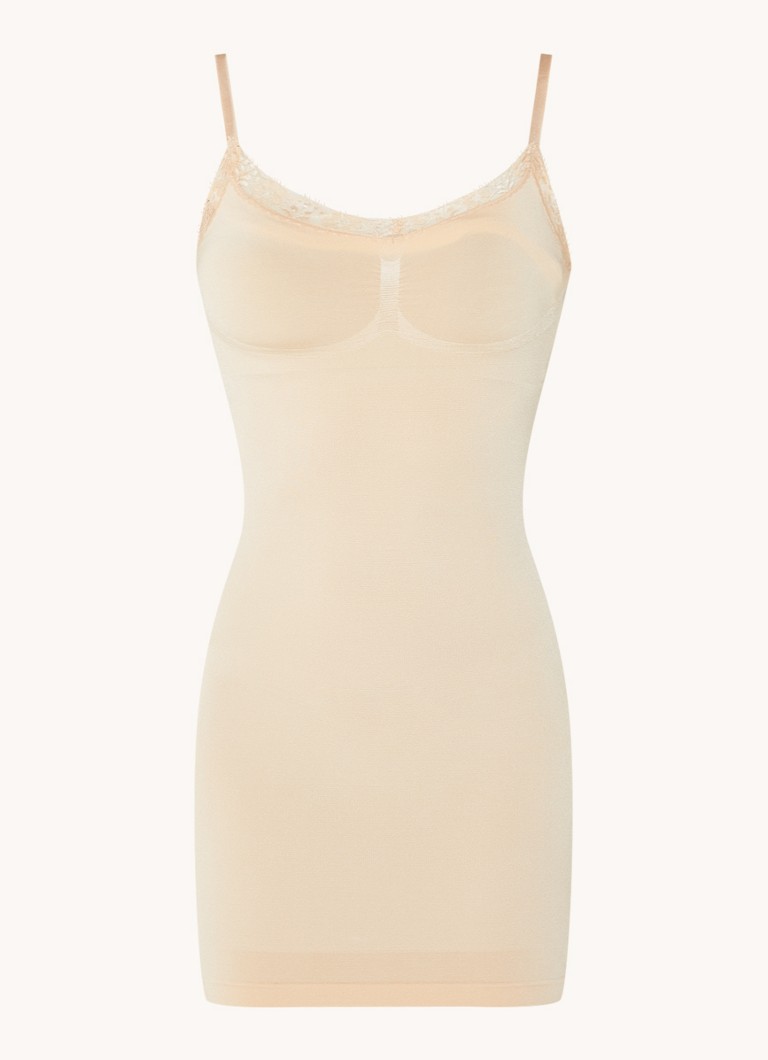 Phase Eight Dames Mini jurk met details van kant in de kleur Beige