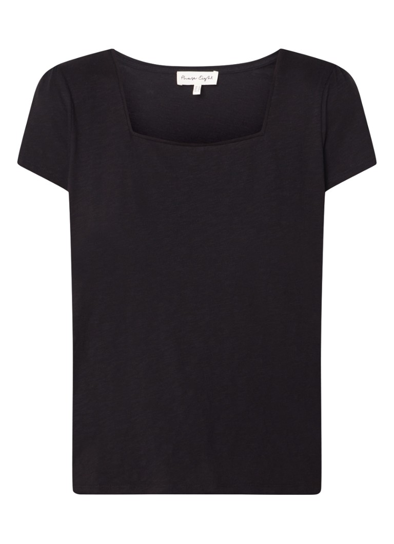 Phase Eight Dames Bella top met rechthoekige hals in de kleur Zwart