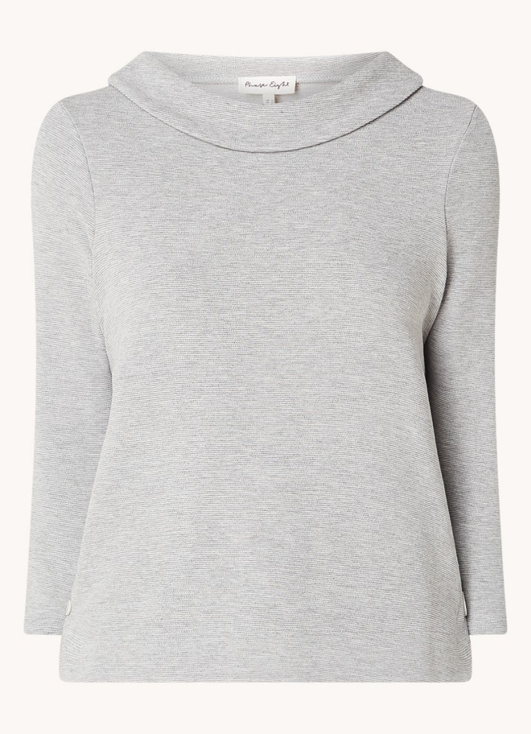 Phase Eight Dames T-shirt met knoopdetail in de kleur Grijsmele