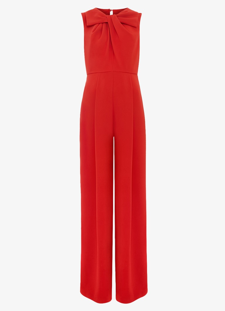 Phase Eight Dames Saffron wide fit jumpsuit met steekzakken in de kleur Rood