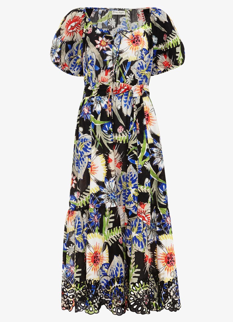 Phase Eight Dames Asa Floral Dress in de kleur Zwart
