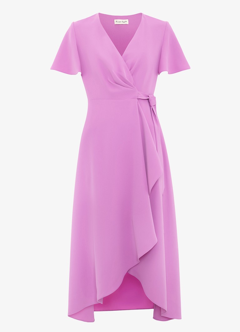 Phase Eight Dames Julissa midi wikkeljurk met vleermuismouw in de kleur Paars