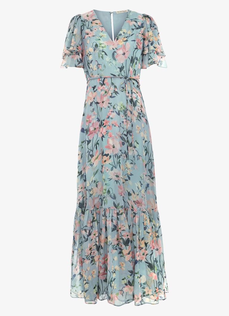 Phase Eight Dames Violet midi jurk met bloemenprint in de kleur Multicolor