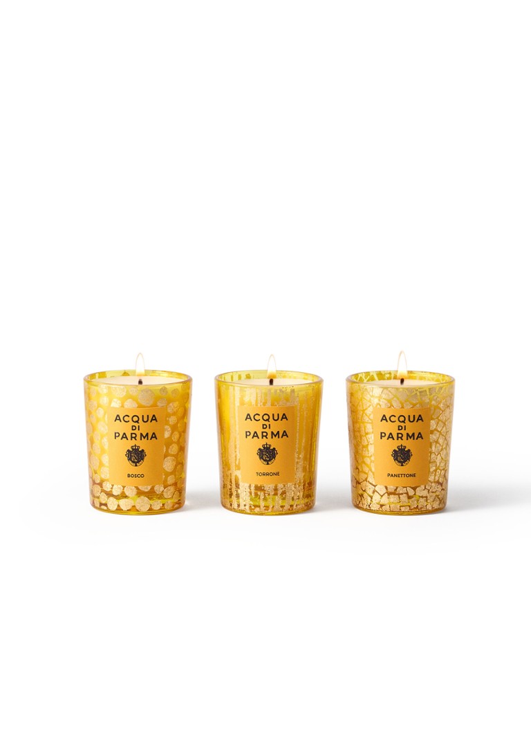 Acqua di Parma Holiday 2025 Candle Set - geurkaarsen set van 3 - Deal