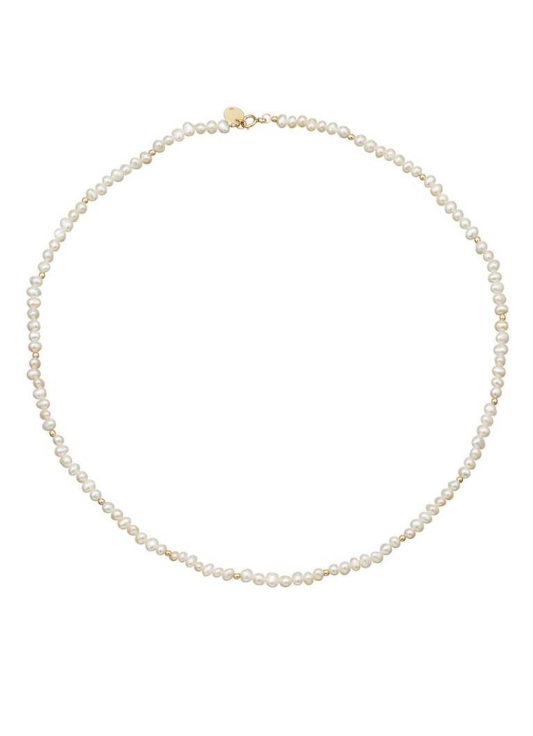 Jackie 14K Gold Dames Pearl Potion parelketting van 14 karaat geelgoud