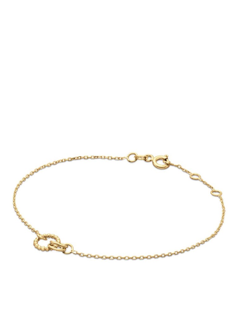 Jackie 14K Gold Dames Castello armband van 14 karaat geelgoud in de kleur Geelgoud, maat: 1maat
