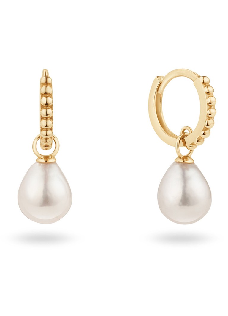 Jackie 14K Gold Dames Camps Pearl Bay oorringen van 14 karaat geelgoud
