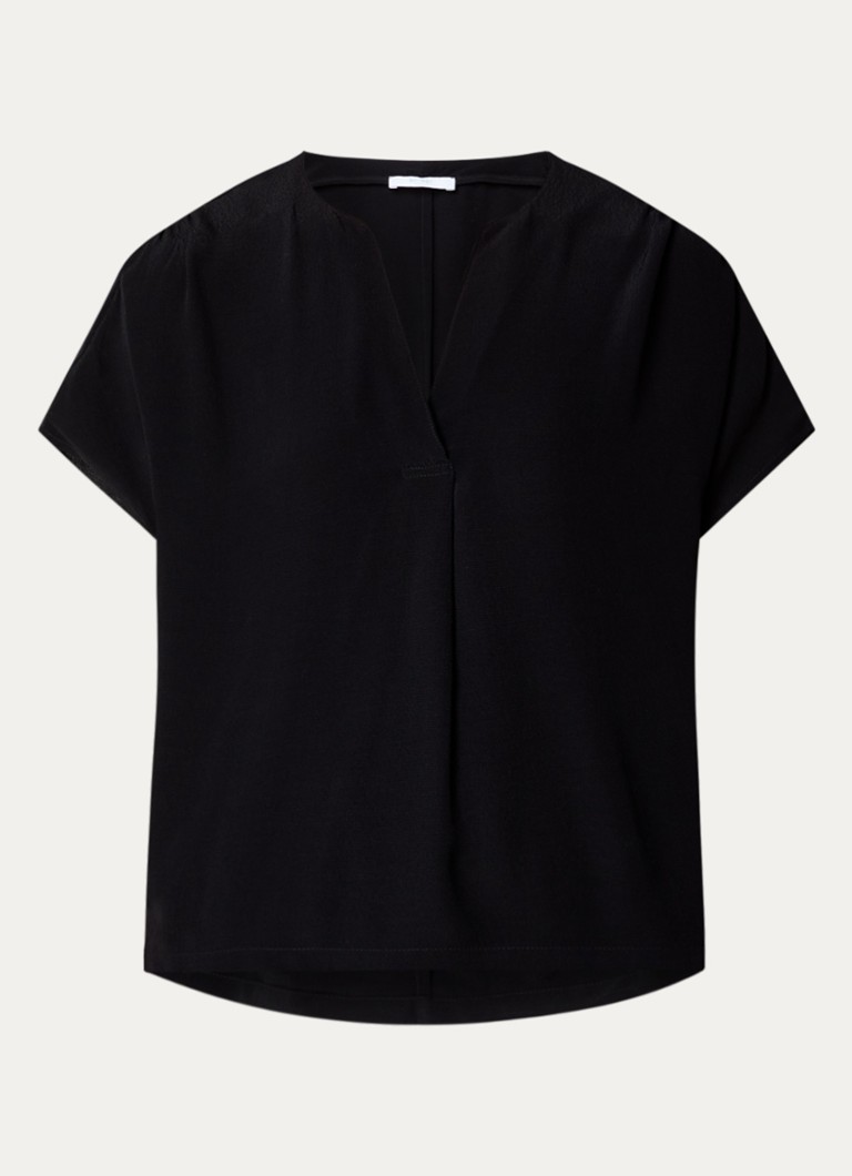 By-bar Dames Moon tuniek met V-hals in de kleur Zwart, maat: S