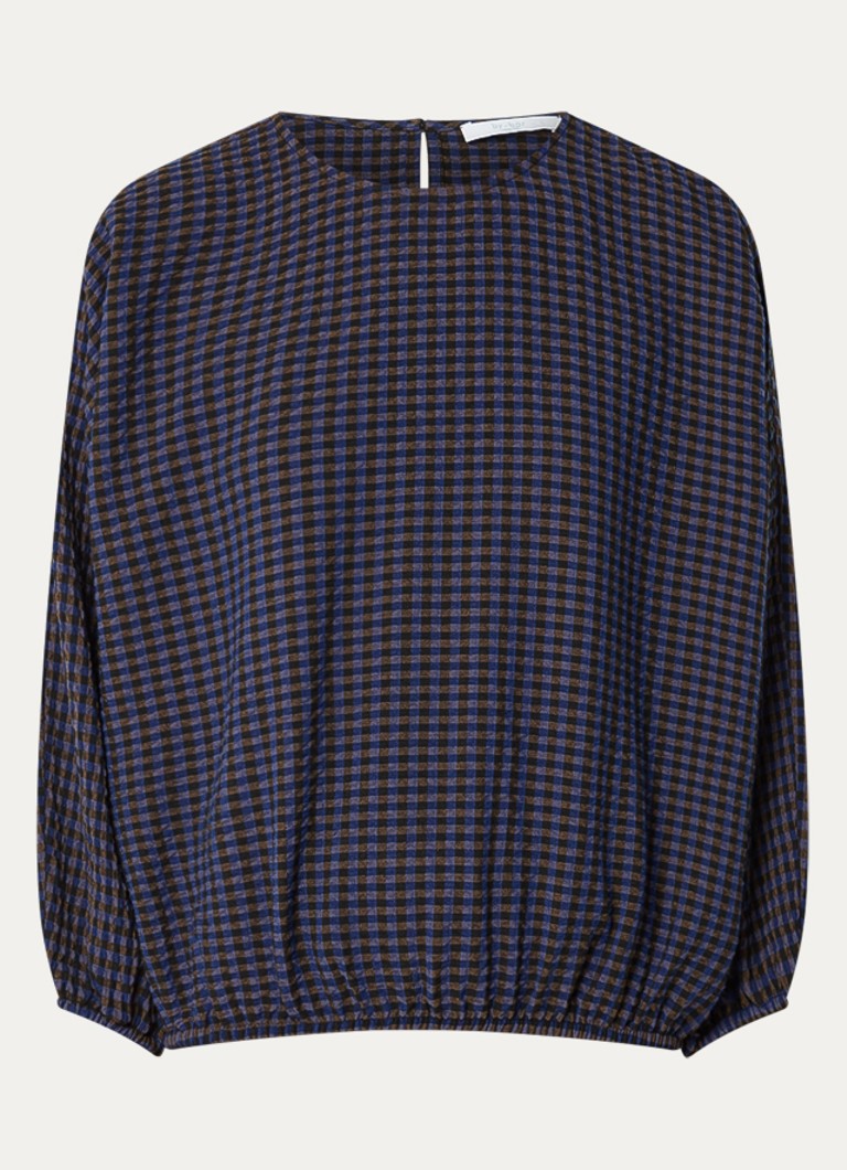 By-bar Dames Gaya tuniek met ballonmouw in de kleur Royalblauw, maat: XL