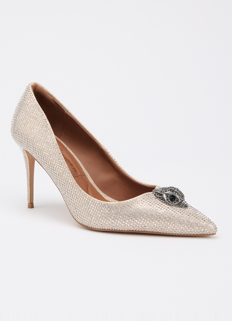 Kurt Geiger Dames Belgravia pump met strass in de kleur Goud, maat: 41