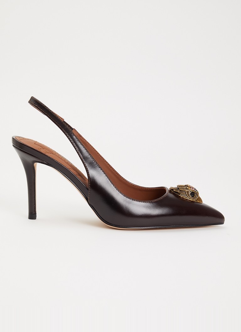 Kurt Geiger Dames Belgravia slingback van leer in de kleur Bruin, maat: 39
