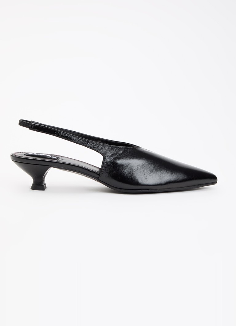 ALOHAS Dames Eros sling-back van leer in de kleur Zwart, maat: 38