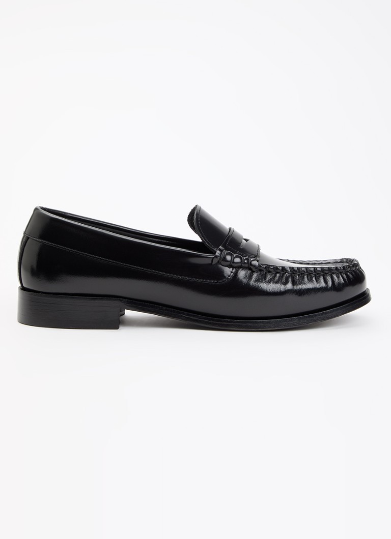 ALOHAS Dames Rivet loafer van leer in de kleur Zwart, maat: 41