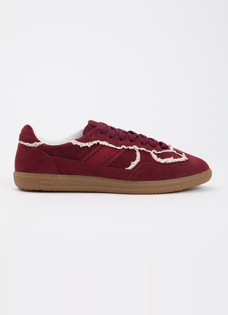 ALOHAS Dames Tb.490 Crochet sneaker van suède in de kleur Bordeauxrood, maat: 38