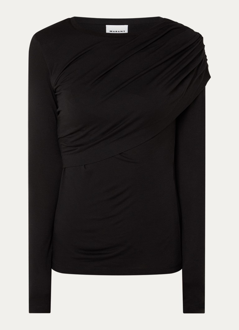 Isabel Marant Dames Top met stretch in de kleur Zwart, maat: 38