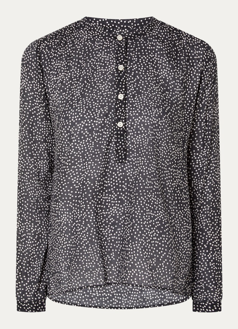Isabel Marant Dames Maria tuniek met stippenprint in de kleur Zwart, maat: 40