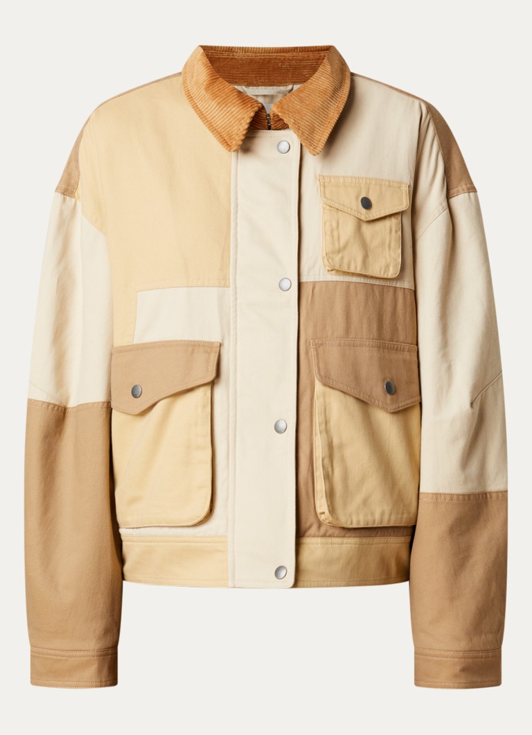 Isabel Marant Dames Risla jack met steekzakken in de kleur Camel, maat: 36