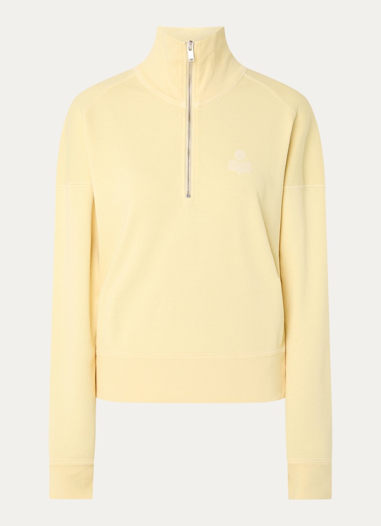 Isabel Marant Dames Ross schipperstrui met logo in de kleur Lichtgeel, maat: 38