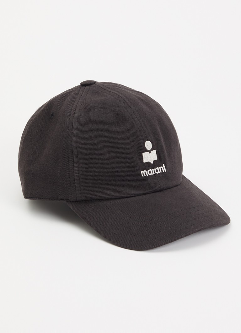 Isabel Marant Dames Tomas pet met logoborduring in de kleur Zwart, maat: 59