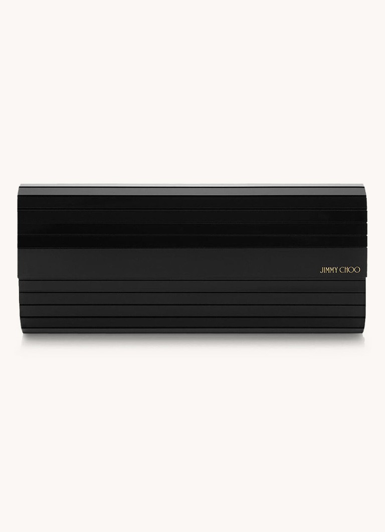 Jimmy Choo Dames Sweetie clutch met logo in de kleur Zwart