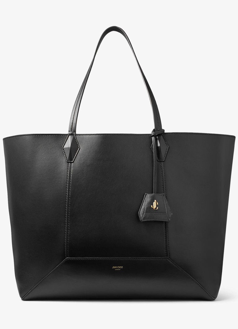 Jimmy Choo Dames Diamond Tote/L shopper van kalfsleer in de kleur Zwart