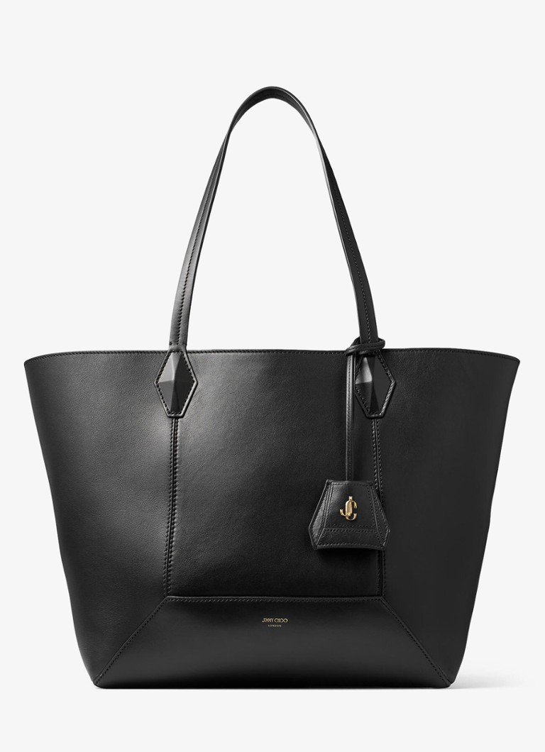Jimmy Choo Dames Diamond Tote/M shopper van kalfsleer in de kleur Zwart