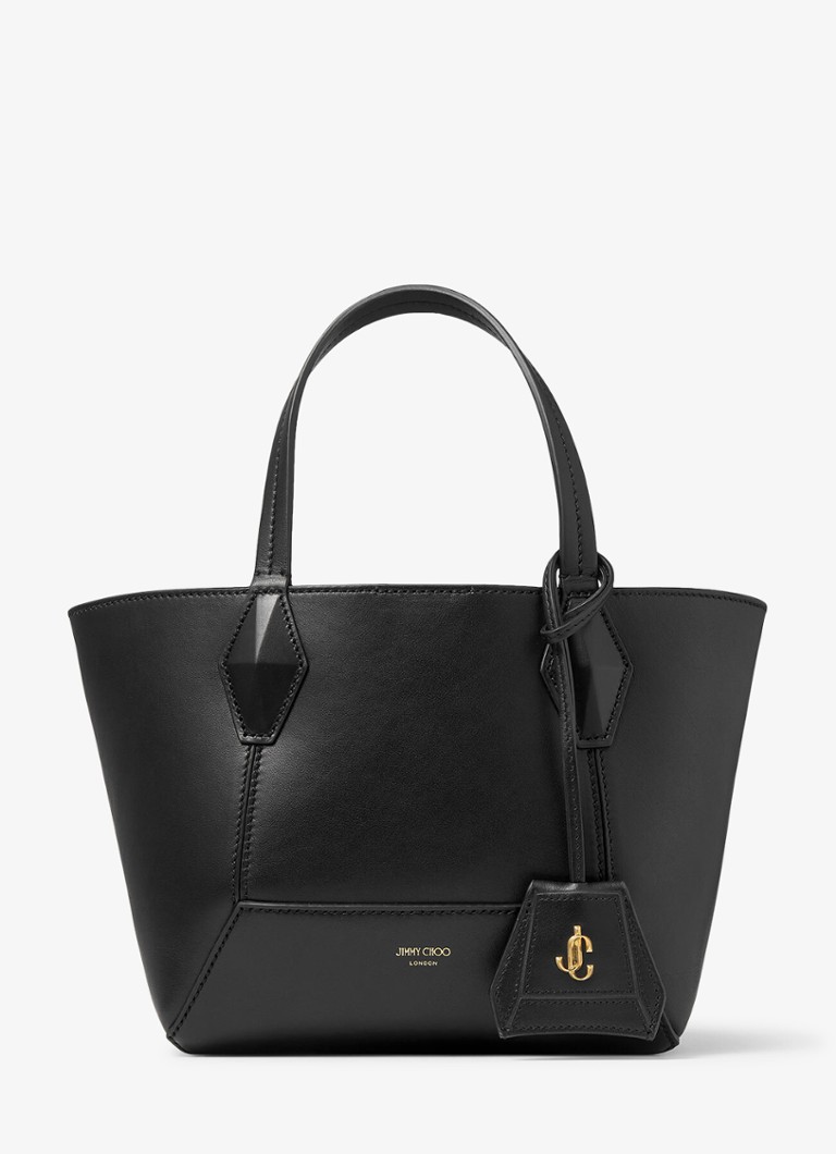 Jimmy Choo Dames Diamond Tote/S handtas van kalfsleer in de kleur Zwart