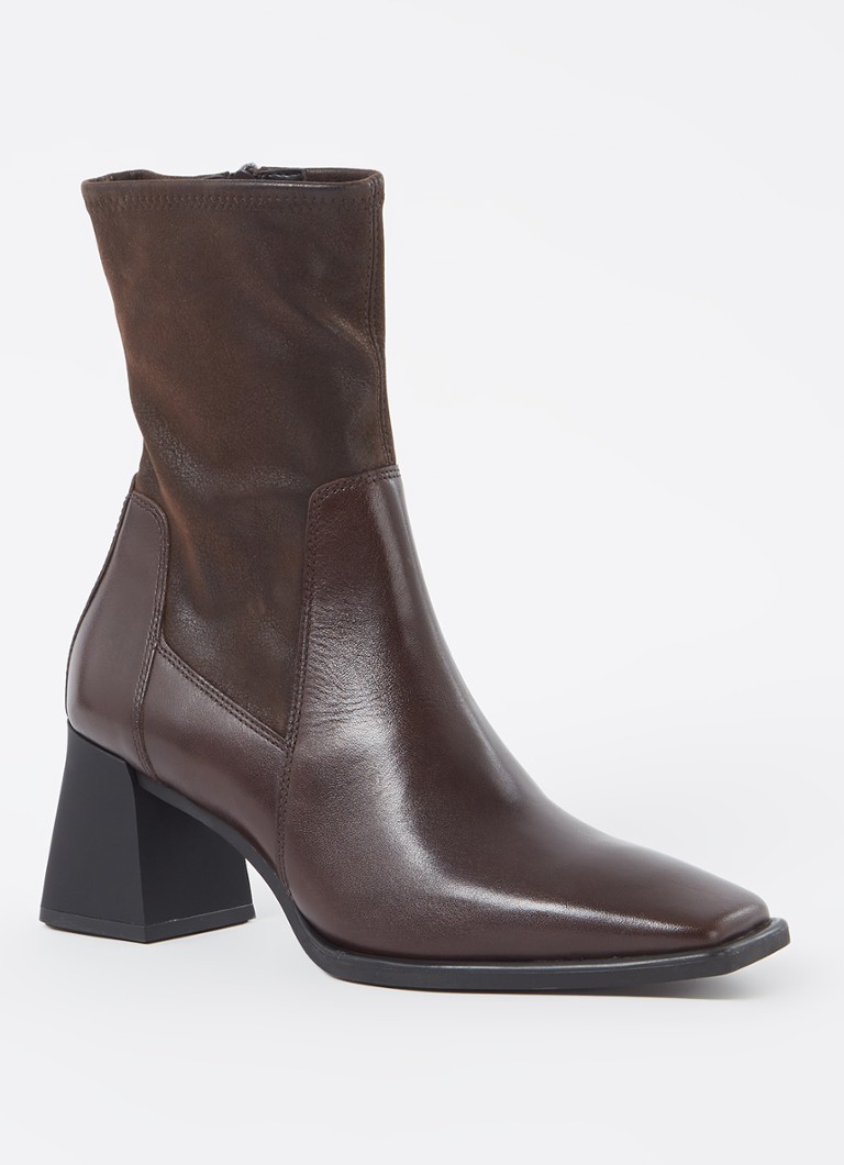 Vagabond Shoemakers Dames Hedda enkellaarsje van leer in de kleur Donkerbruin, maat: 42