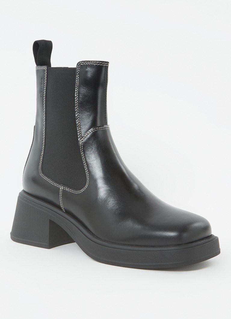 Vagabond Shoemakers Dames Dorah chelsea boot van leer in de kleur Zwart, maat: 39
