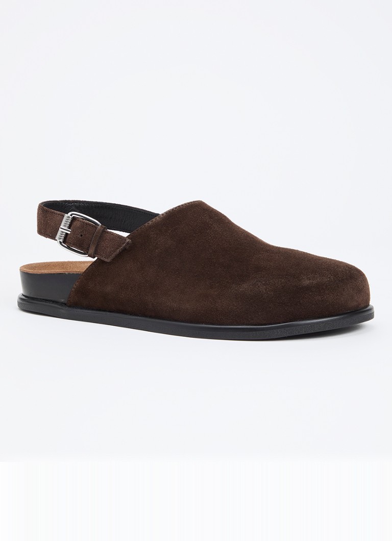 Vagabond Shoemakers Heren Effie muiltje van suède in de kleur Donkerbruin, maat: 41