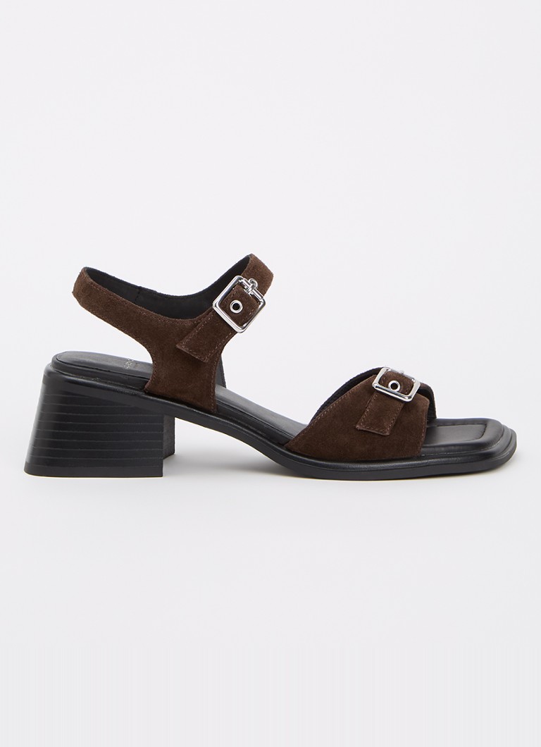 Vagabond Shoemakers Dames Ines sandalette van suède in de kleur Donkerbruin, maat: 39
