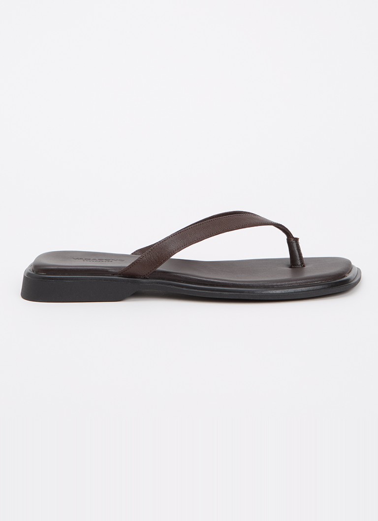 Vagabond Shoemakers Dames Izzy slipper van leer in de kleur Donkerbruin, maat: 39