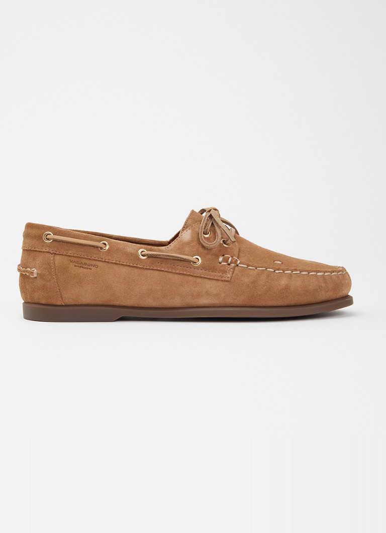 Vagabond Shoemakers Dames Loui bootschoen van suède in de kleur Zand, maat: 36
