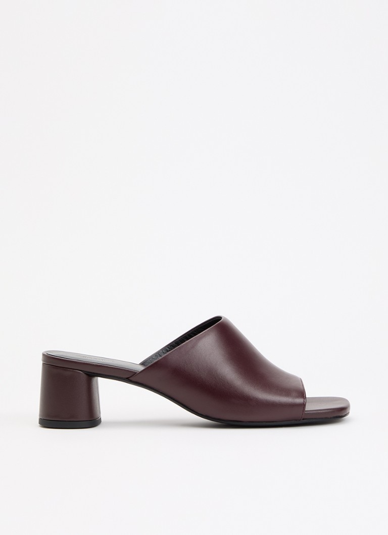 Vagabond Shoemakers Dames Piper muiltje van leer in de kleur Bordeauxrood, maat: 36