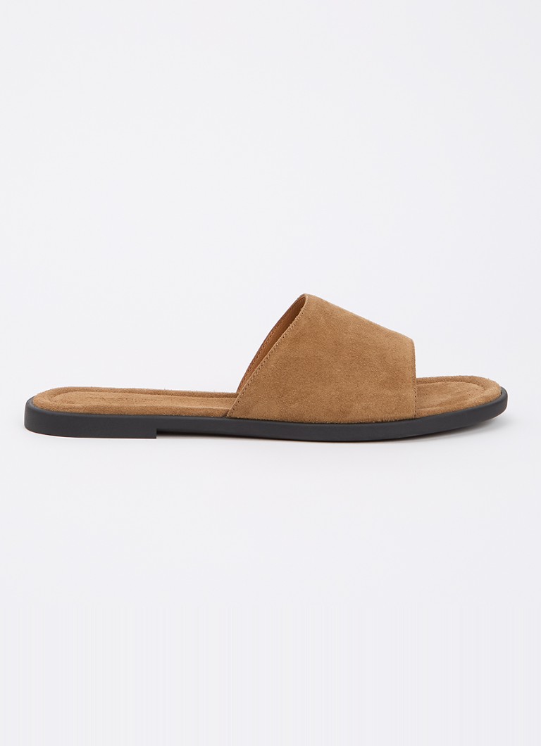 Vagabond Shoemakers Dames Zaida slipper van suède in de kleur Zand, maat: 38