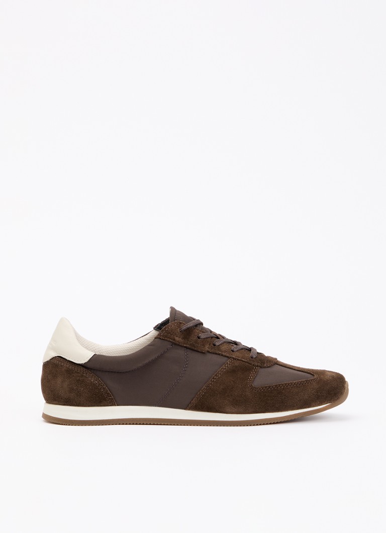 Vagabond Shoemakers Dames Yasmin sneaker met suède details in de kleur Donkerbruin, maat: 41