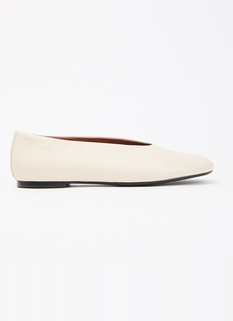 Vagabond Shoemakers Dames Aleya ballerina van schapenleer in de kleur Creme, maat: 41