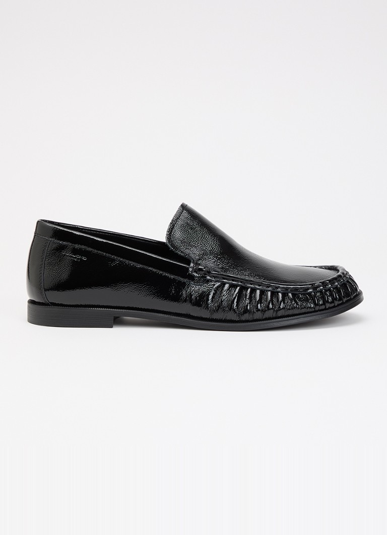 Vagabond Shoemakers Dames Brandi loafer van leer met lakfinish in de kleur Zwart, maat: 38