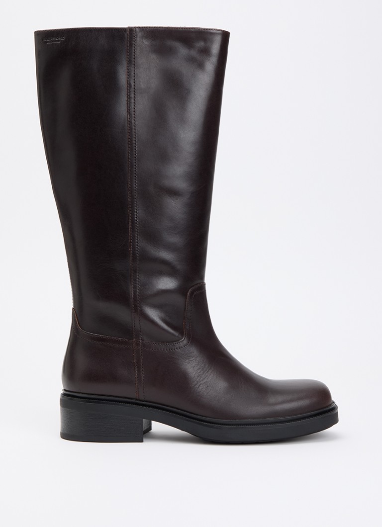 Vagabond Shoemakers Dames Karlie laars van leer in de kleur Donkerbruin, maat: 41