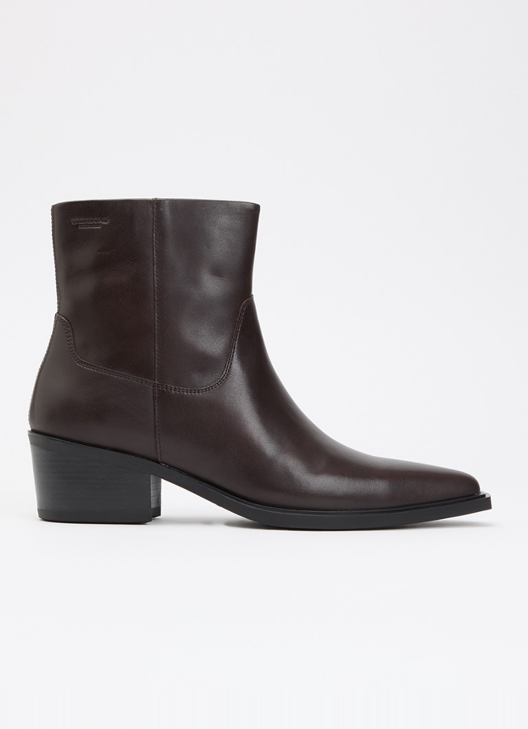 Vagabond Shoemakers Dames Kelsey enkellaarsje van leer in de kleur Donkerbruin, maat: 42