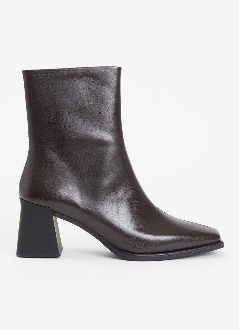 Vagabond Shoemakers Dames Hedda enkellaarsje van leer in de kleur Chocoladebruin, maat: 42