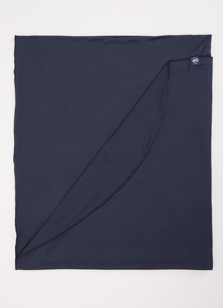 LES Atelier Dames Bamboo Jersey hoofddoek 180 x 82 cm in de kleur Donkerblauw, maat: one size