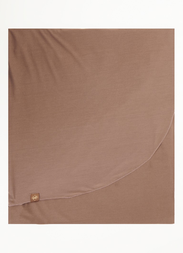 LES Atelier Dames Hoofdoek met logo 180 x 80 cm in de kleur Roodbruin, maat: ONE SIZE